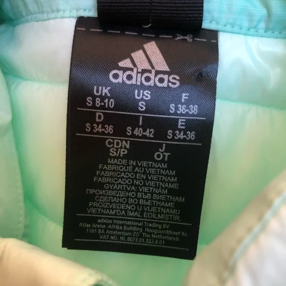 Adidas Mint Green Puffy Tennis Vest (US Women’s Size S) - Picture 7 of 7
